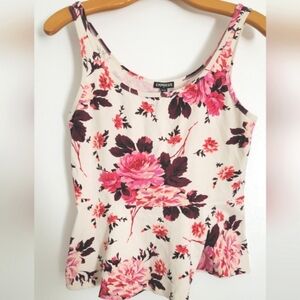 Express Floral Peplum Top